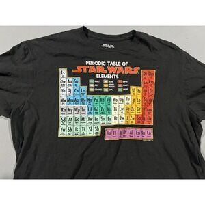 Star Wars Table Of Periodic‎ Elements Shirt Black XL